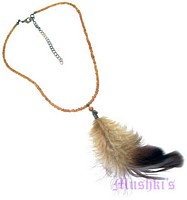 Feather Pendant Necklace - click here for large view